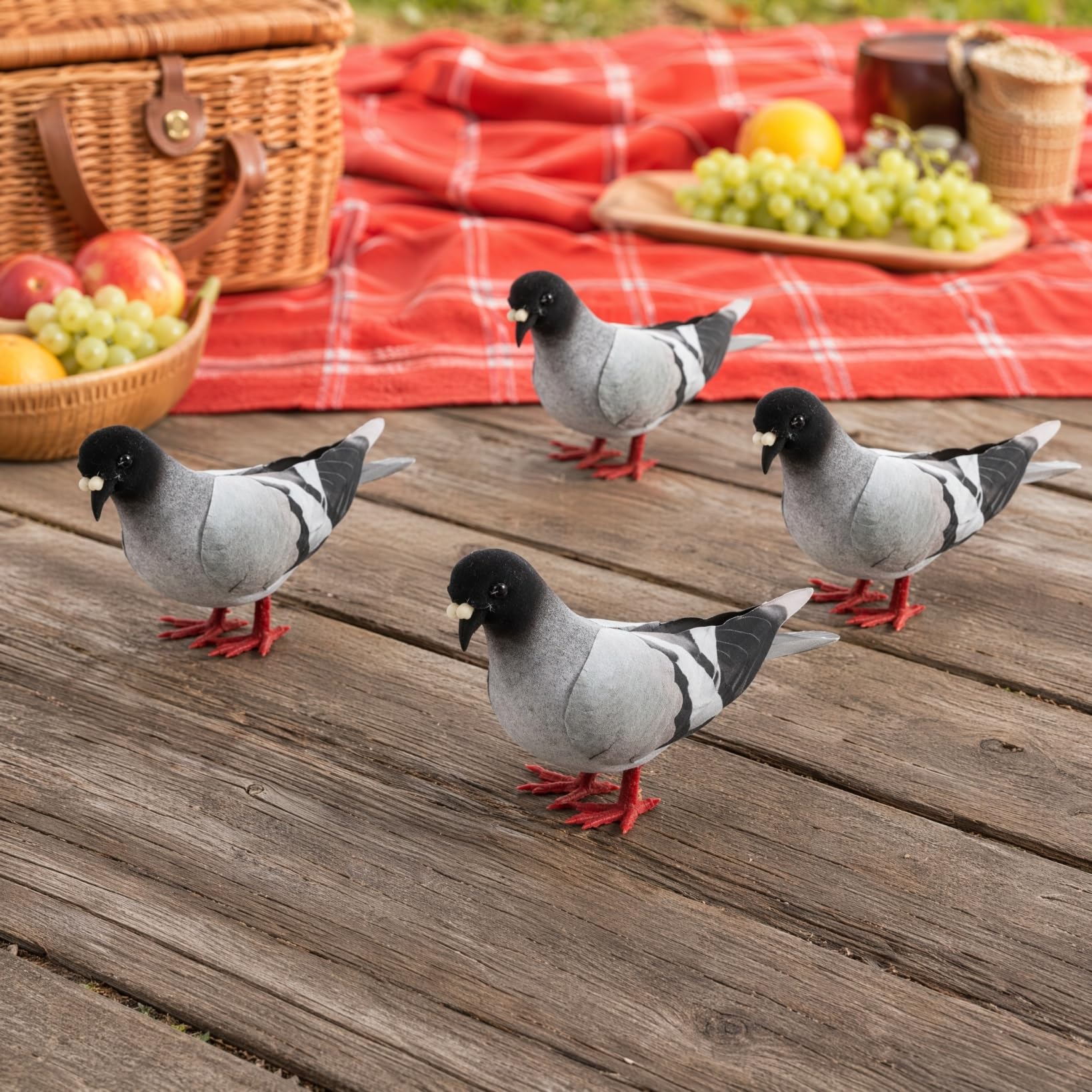 Amazon.co.jp: GOOHOCHY 5個 ハトモデル 人工鳩 鳩 写真撮影小道具 鳩